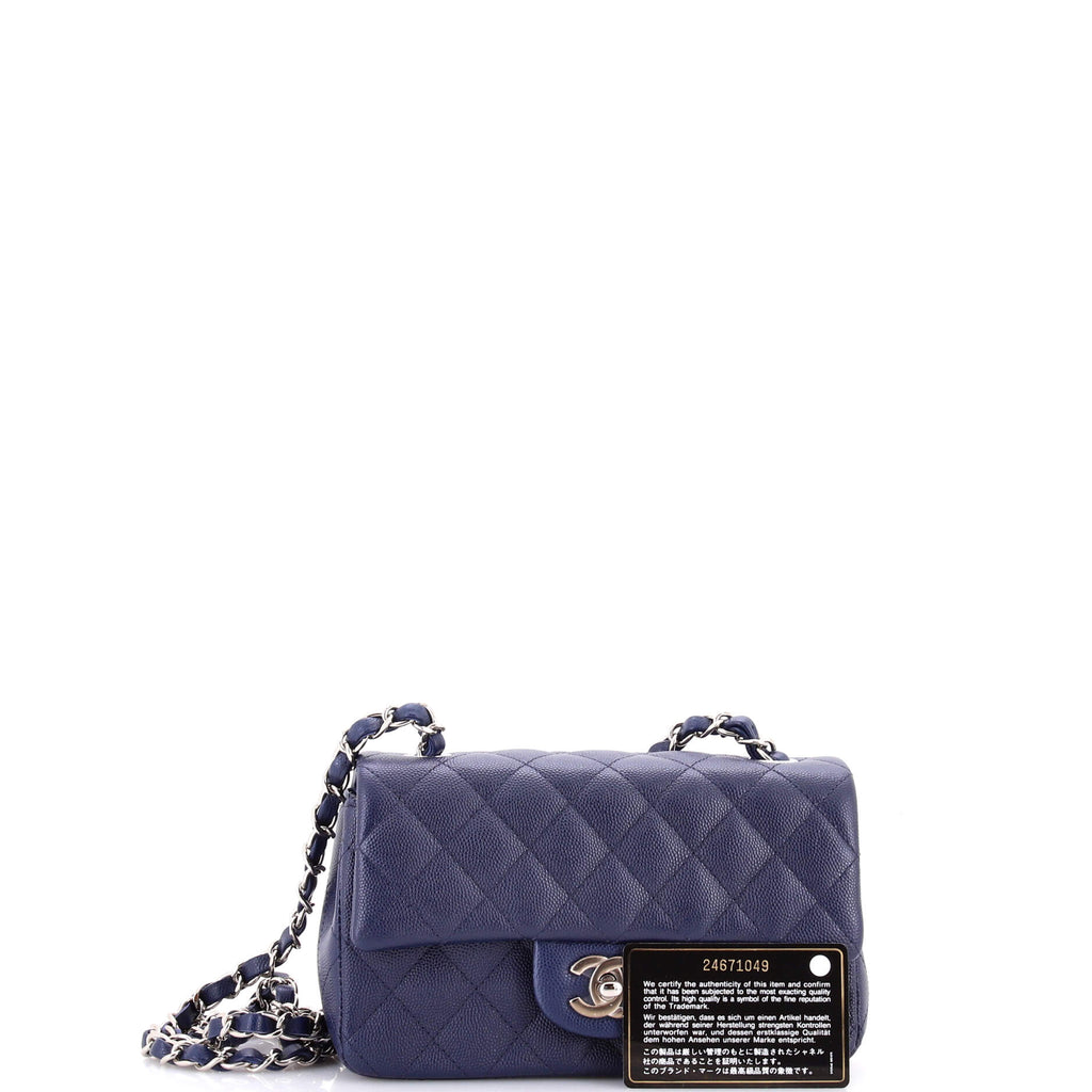 Classic Single Flap Bag Quilted Caviar Mini