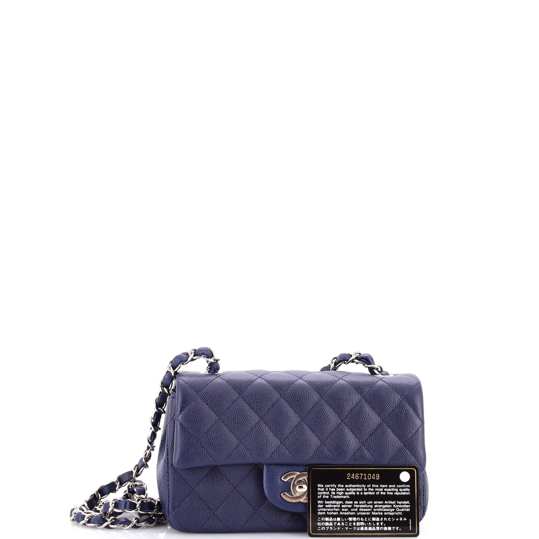Classic Single Flap Bag Quilted Caviar Mini