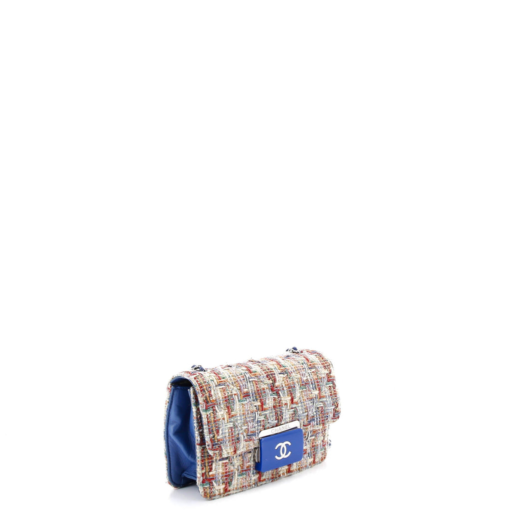 Beauty Lock Flap Bag Quilted Tweed Mini