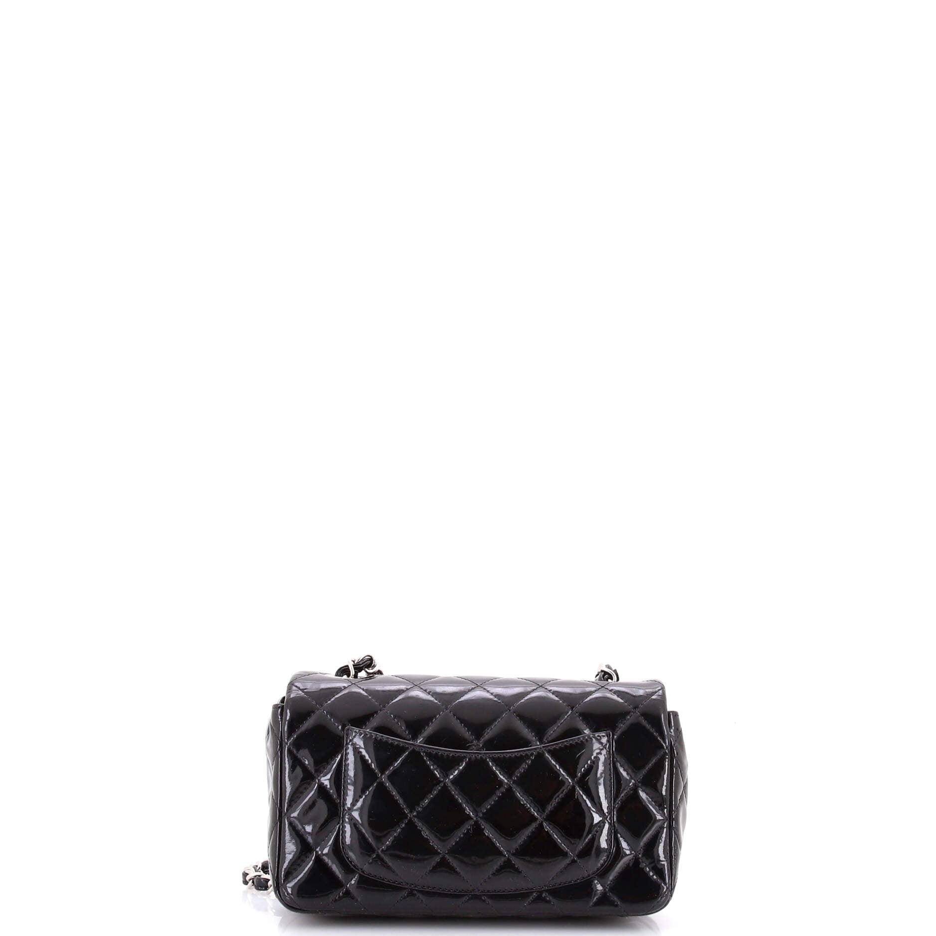 Classic Single Flap Bag Quilted Patent Mini