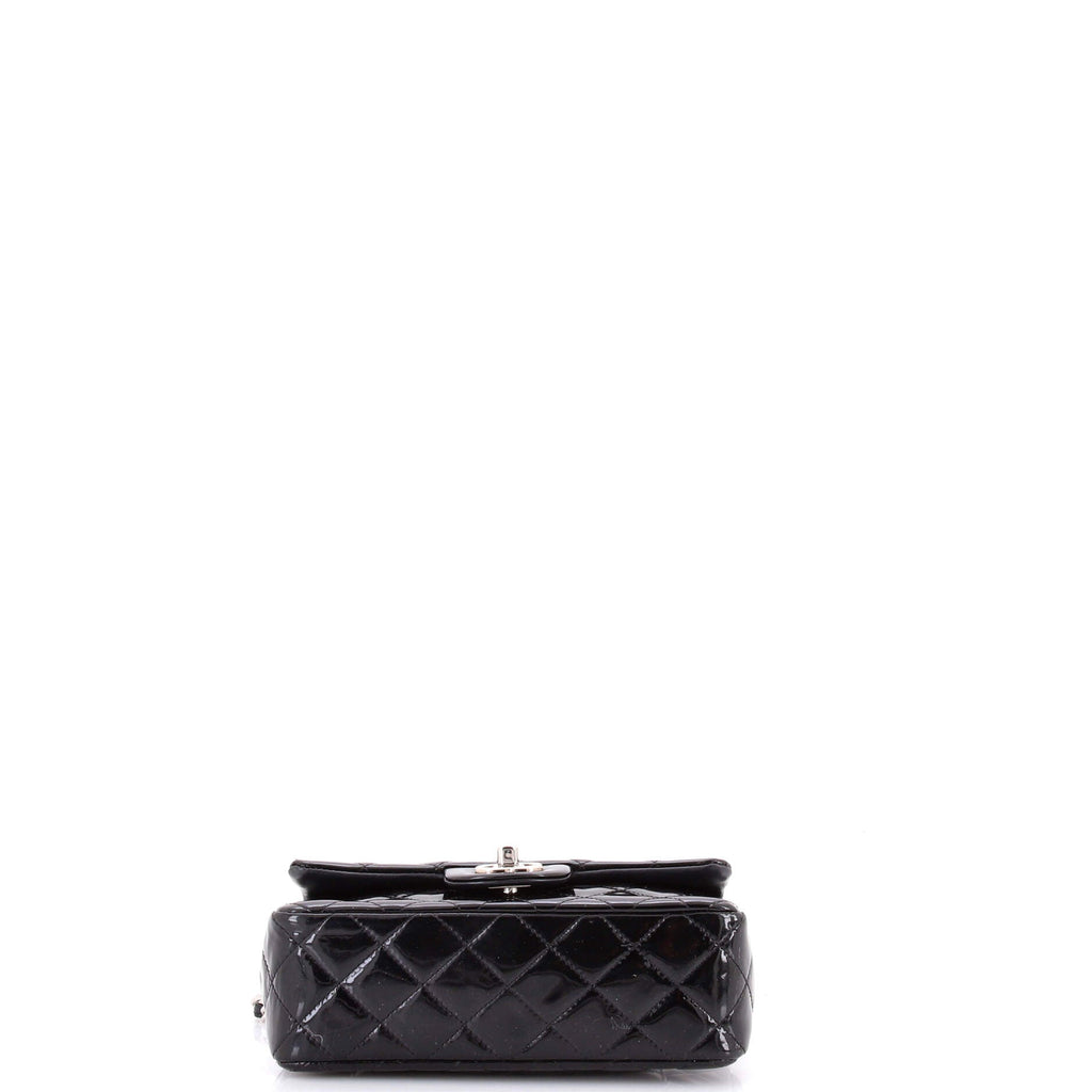 Classic Single Flap Bag Quilted Patent Mini