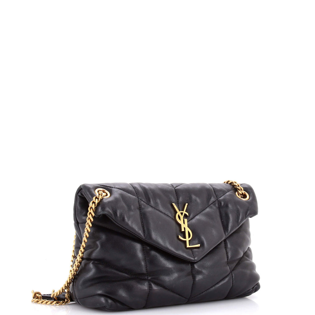 Loulou Puffer Shoulder Bag Quilted Leather Small