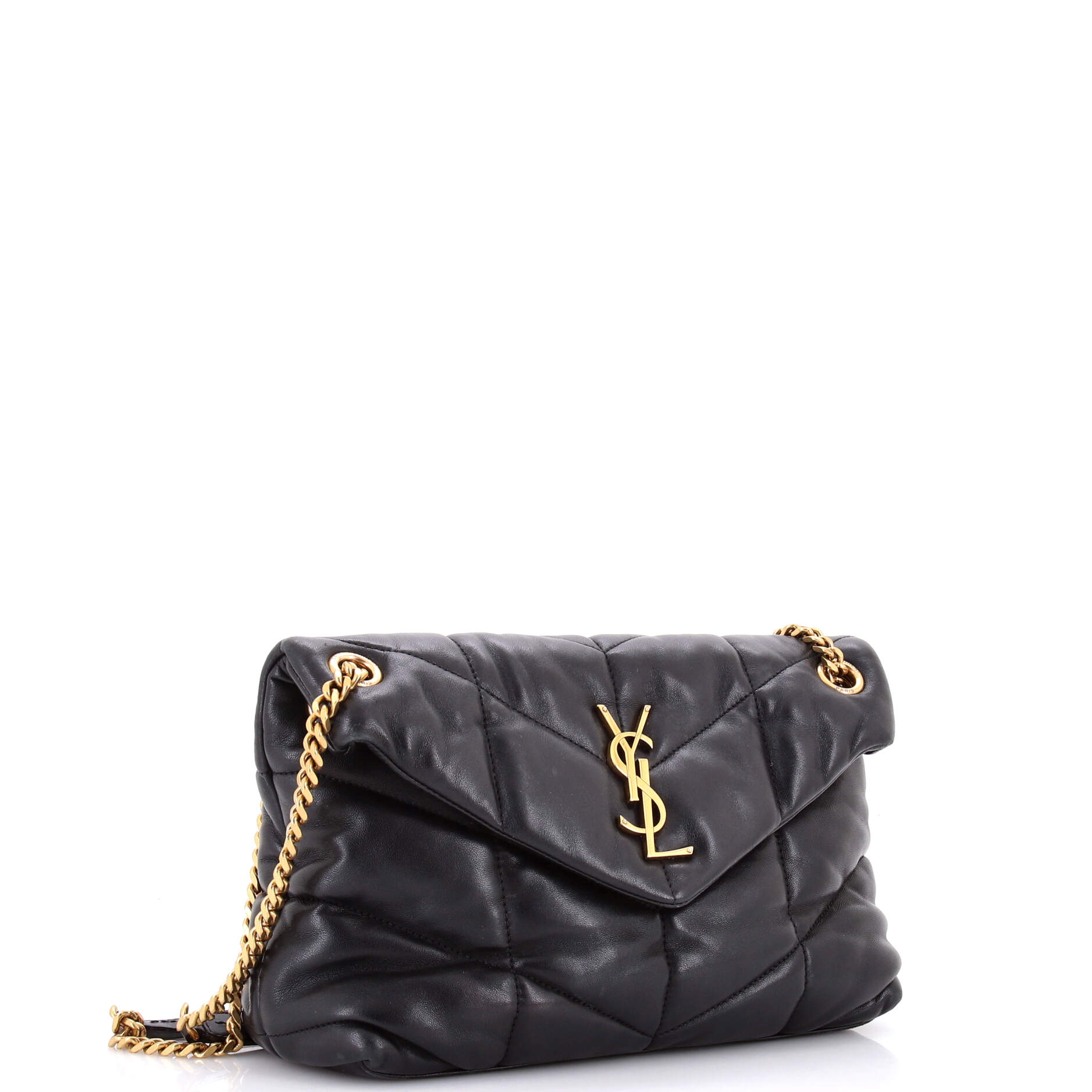 Loulou Puffer Shoulder Bag Quilted Leather Small