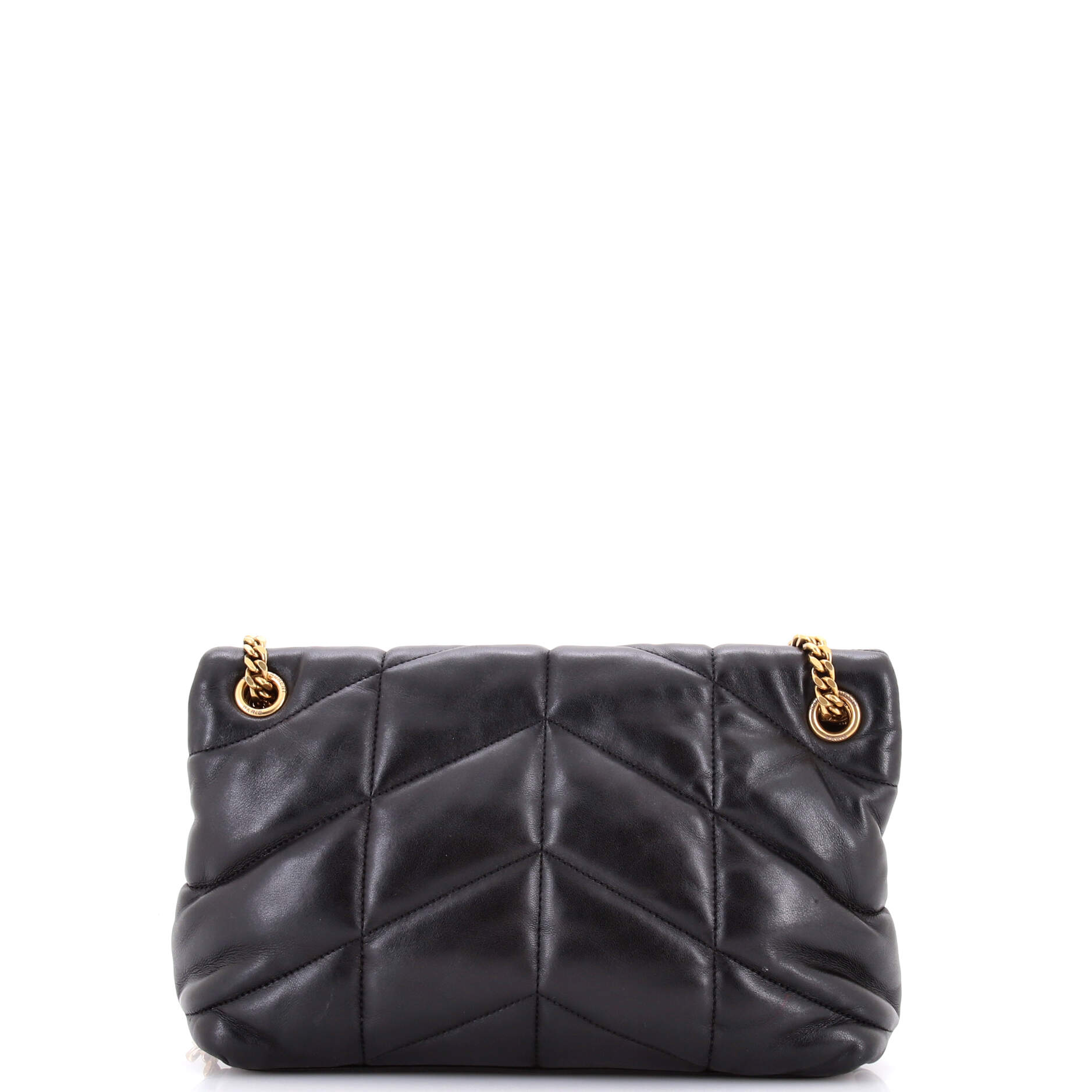 Loulou Puffer Shoulder Bag Quilted Leather Small