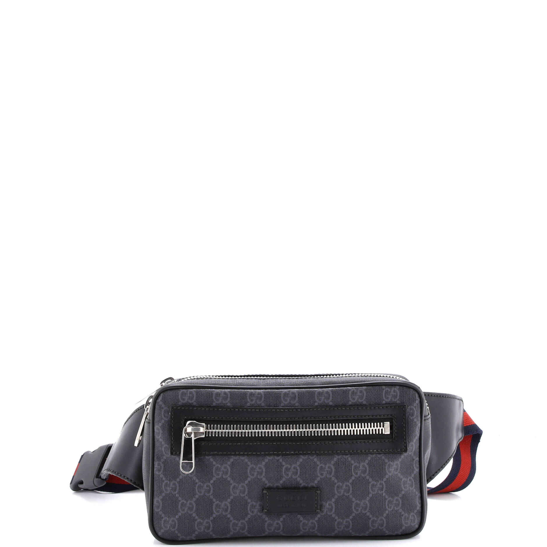 Soft Zip Belt Bag GG Coated Canvas Small
