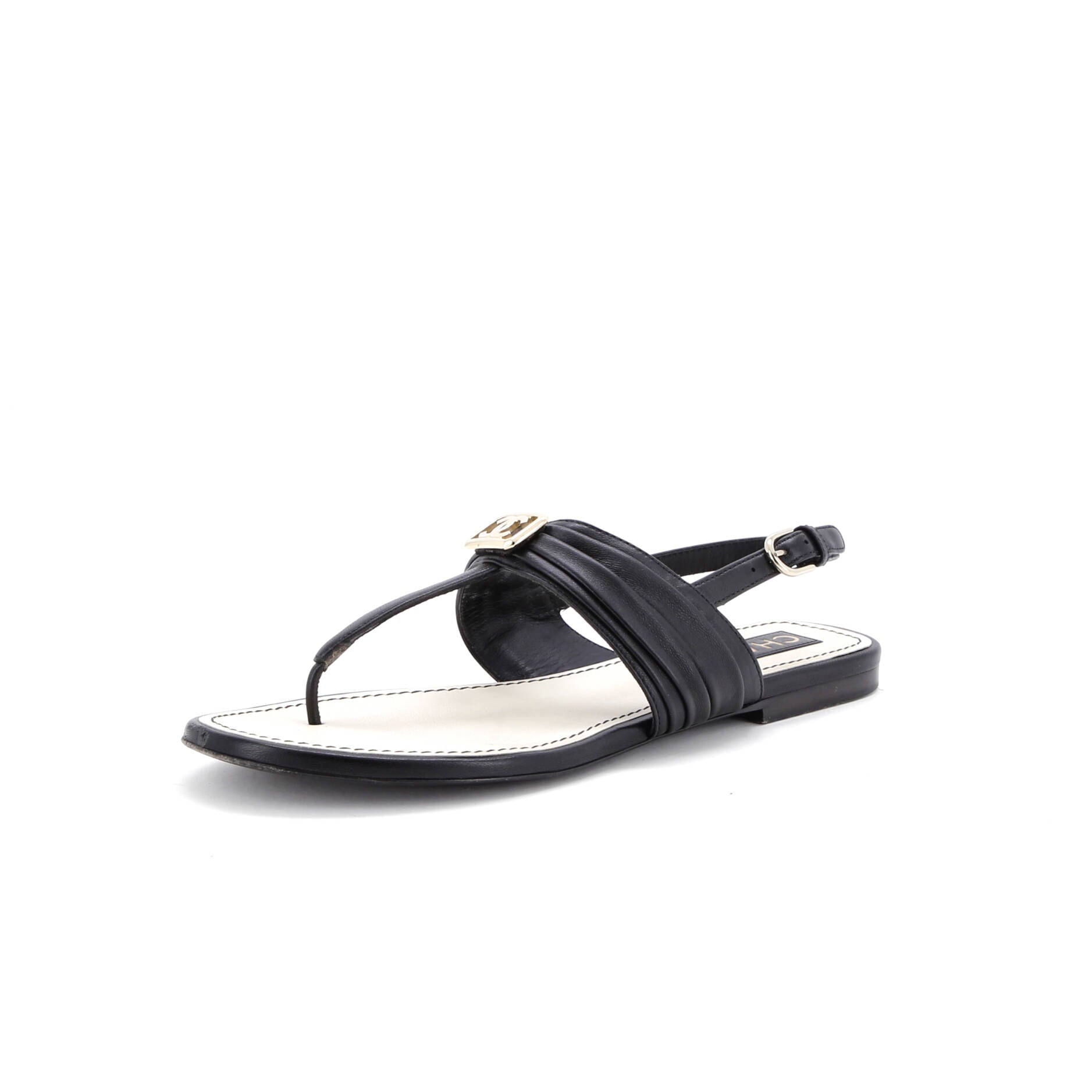 Women's CC Slingback Thong Sandals Leather