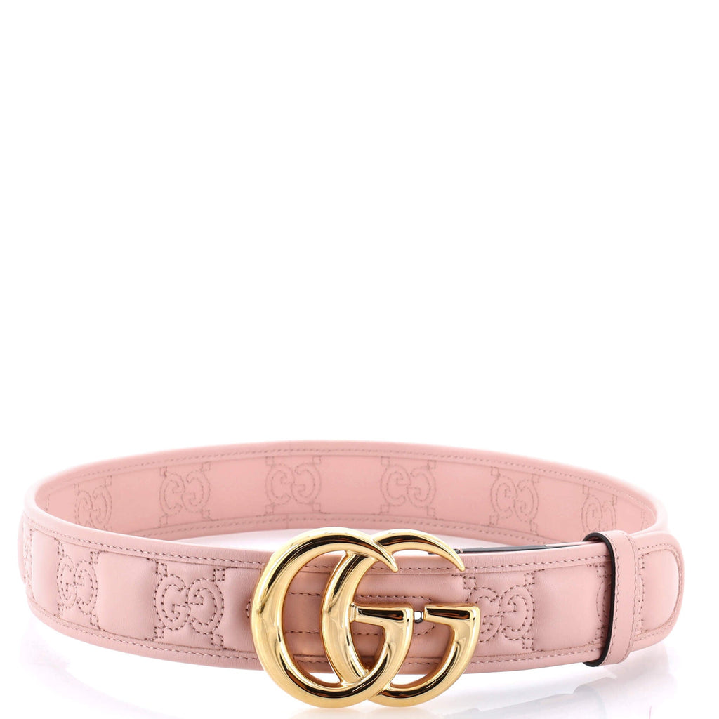 GG Marmont Belt GG Matelasse Leather Wide 80