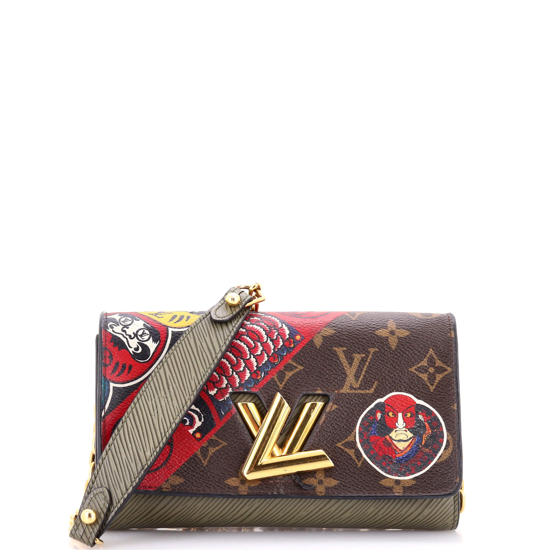 Twist Chain Wallet Limited Edition Kabuki Stickers Monogram Canvas