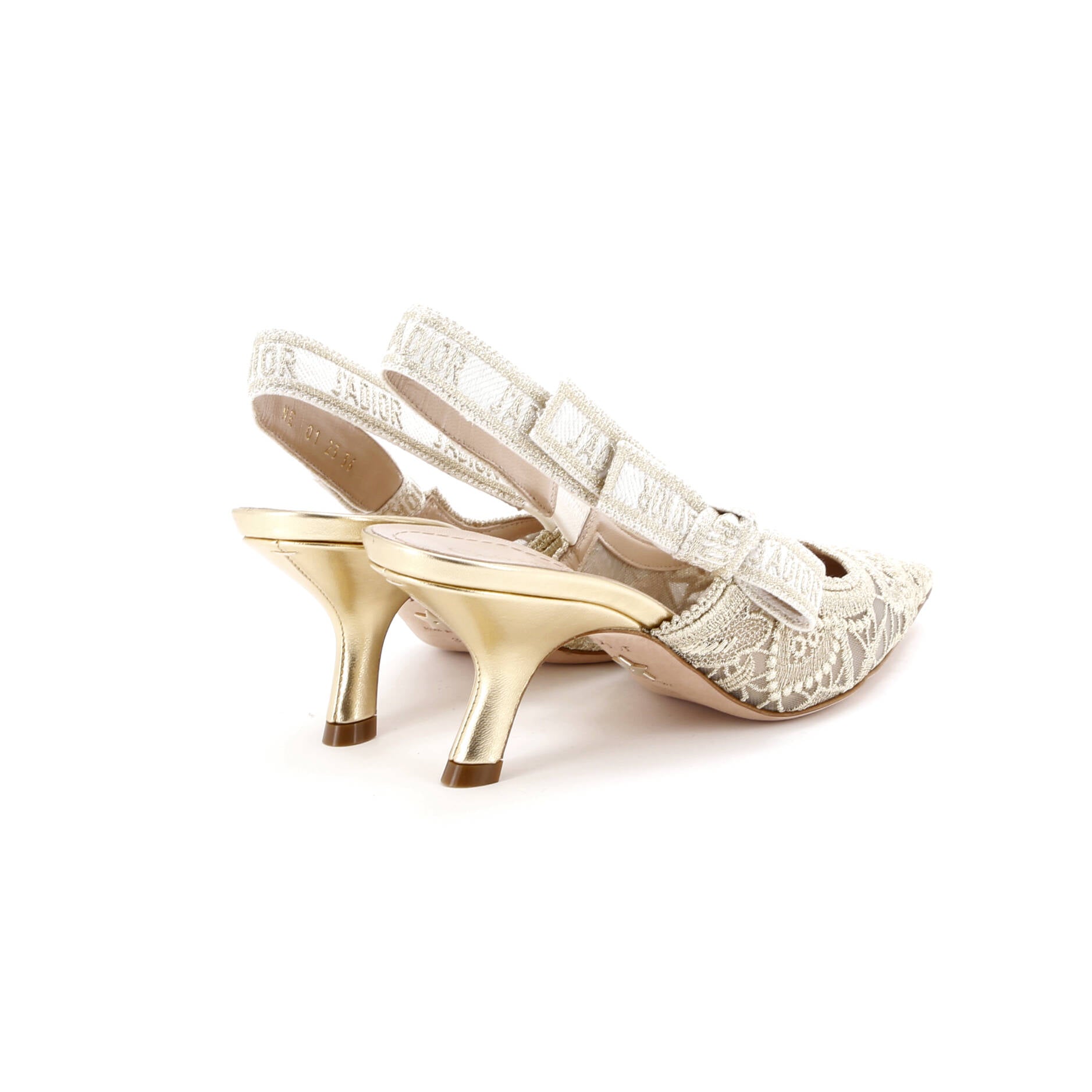 Women's J'Adior Slingback Pumps Embroidered Mesh 65