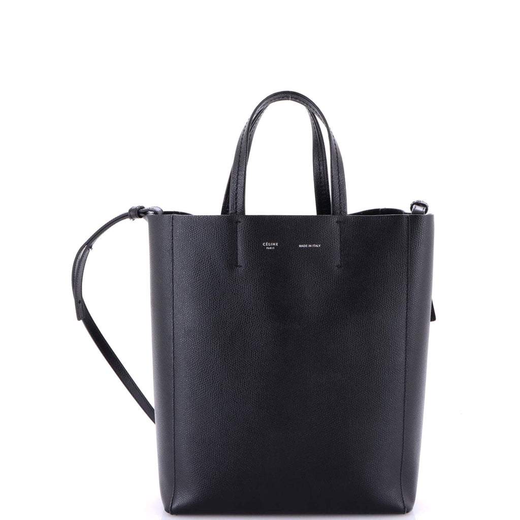 Vertical Cabas Tote Grained Calfskin Small