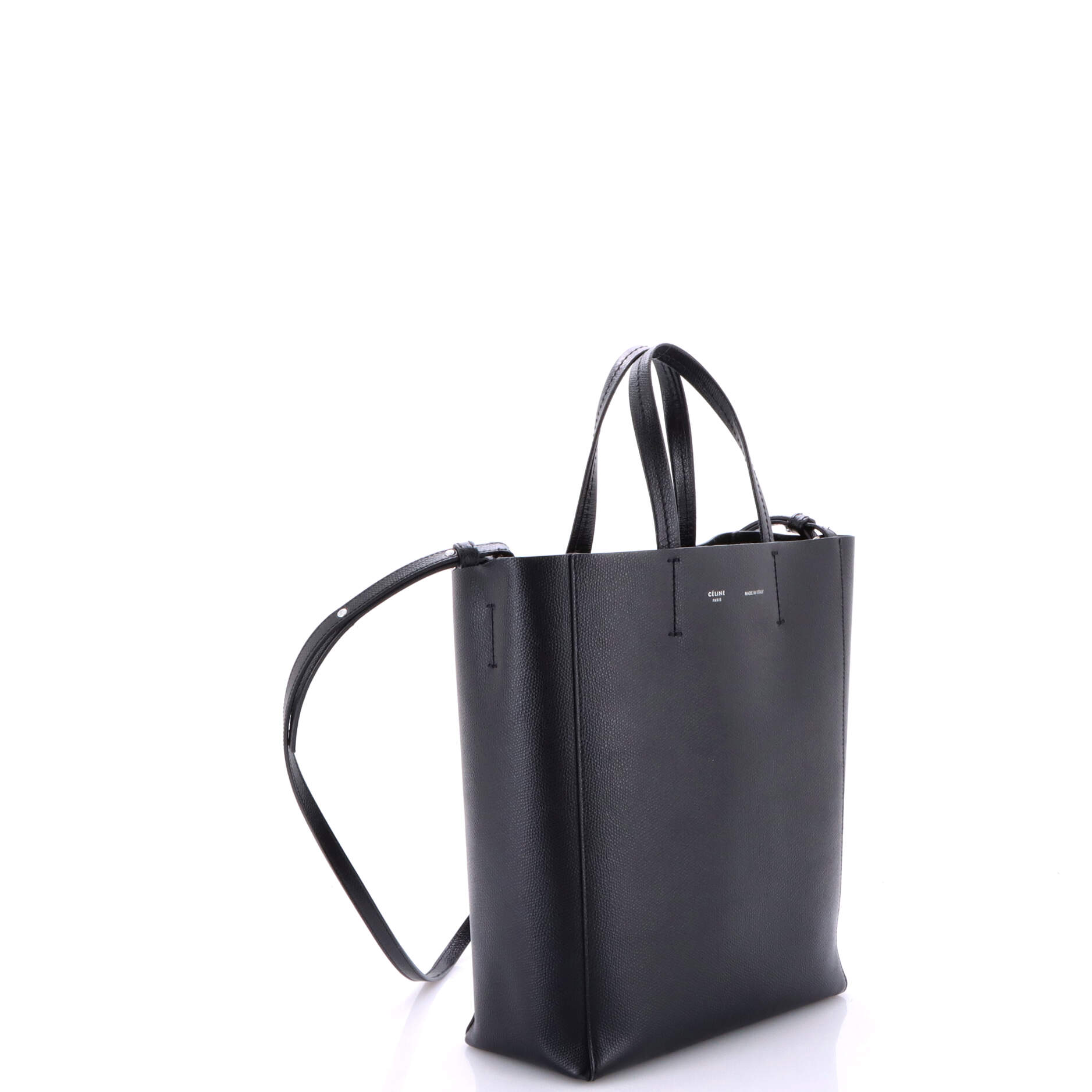 Vertical Cabas Tote Grained Calfskin Small