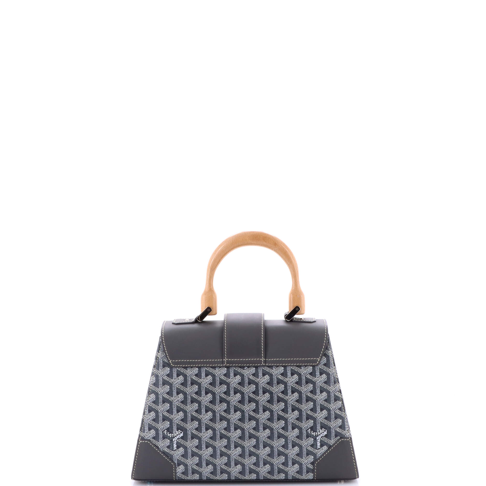 Saigon Top Handle Bag Coated Canvas with Leather PM