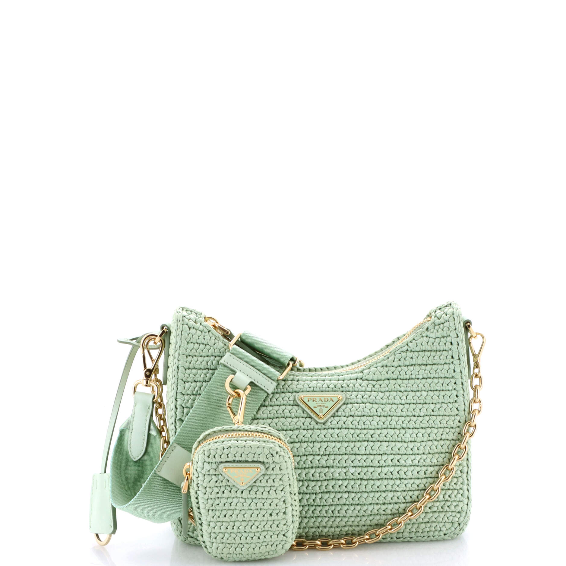 Re-Edition 2005 Shoulder Bag Raffia Small