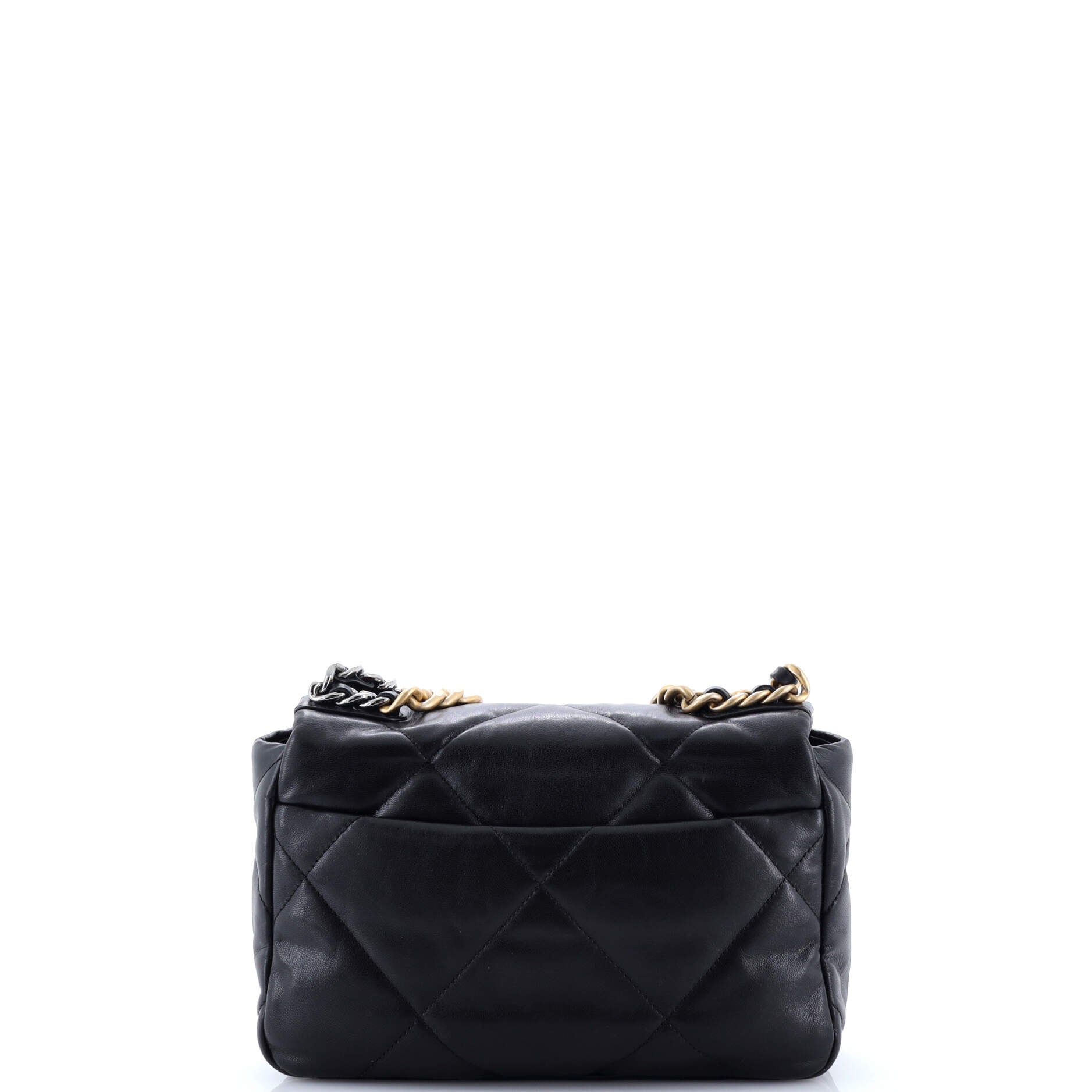 19 Flap Bag Quilted Leather Medium