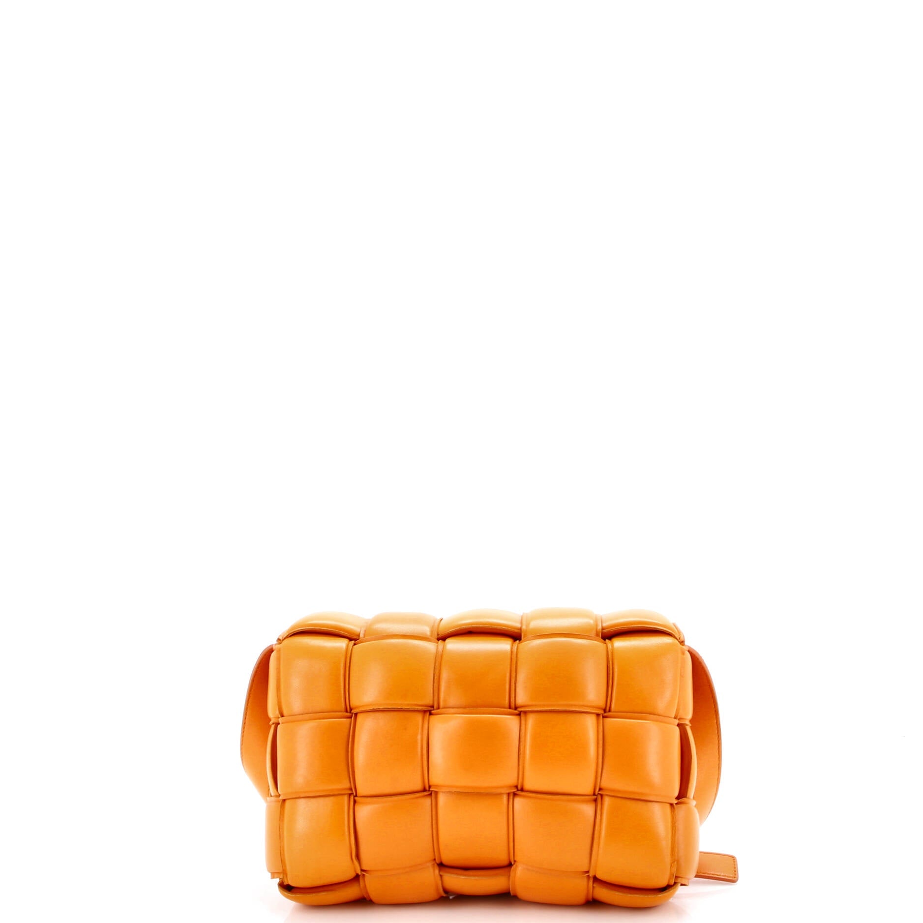 Cassette Crossbody Bag Padded Maxi Intrecciato Leather Small