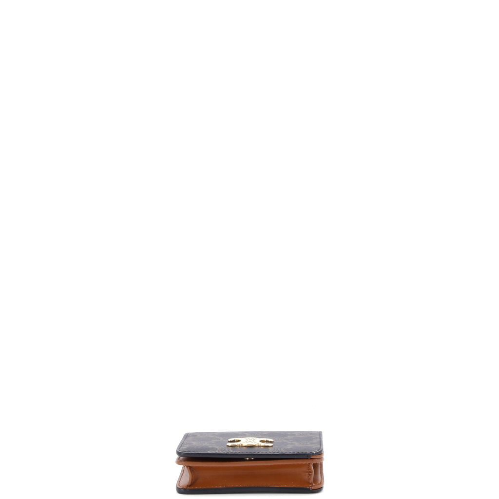 Triomphe Compact Wallet Triomphe Coated Canvas