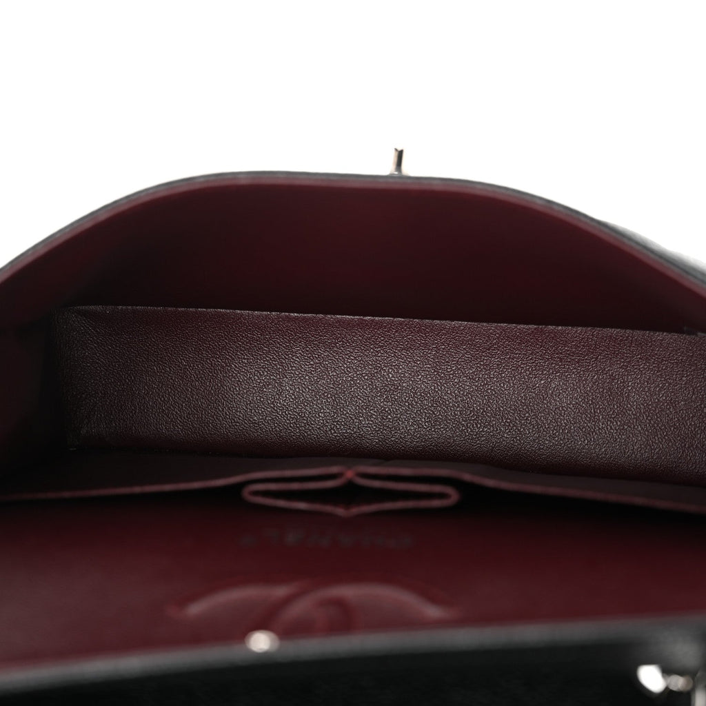 Caviar Quilted Small Double Flap Black