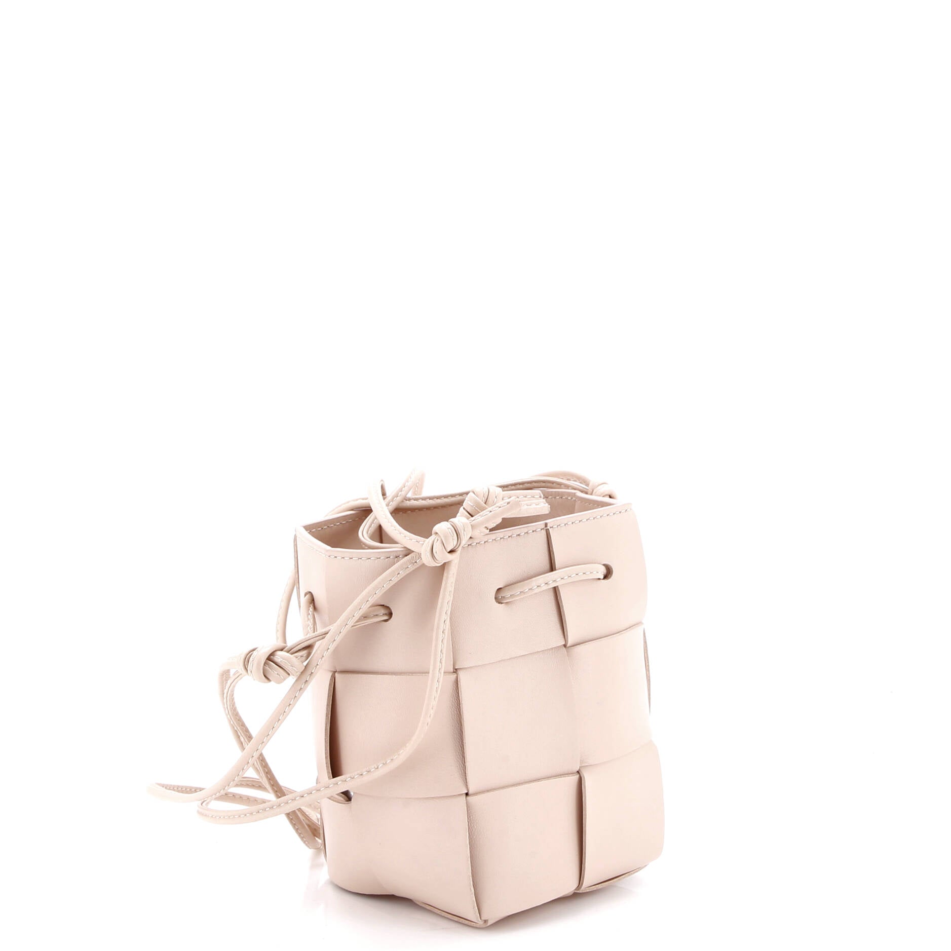 Cassette Bucket Bag Maxi Intrecciato Leather Mini