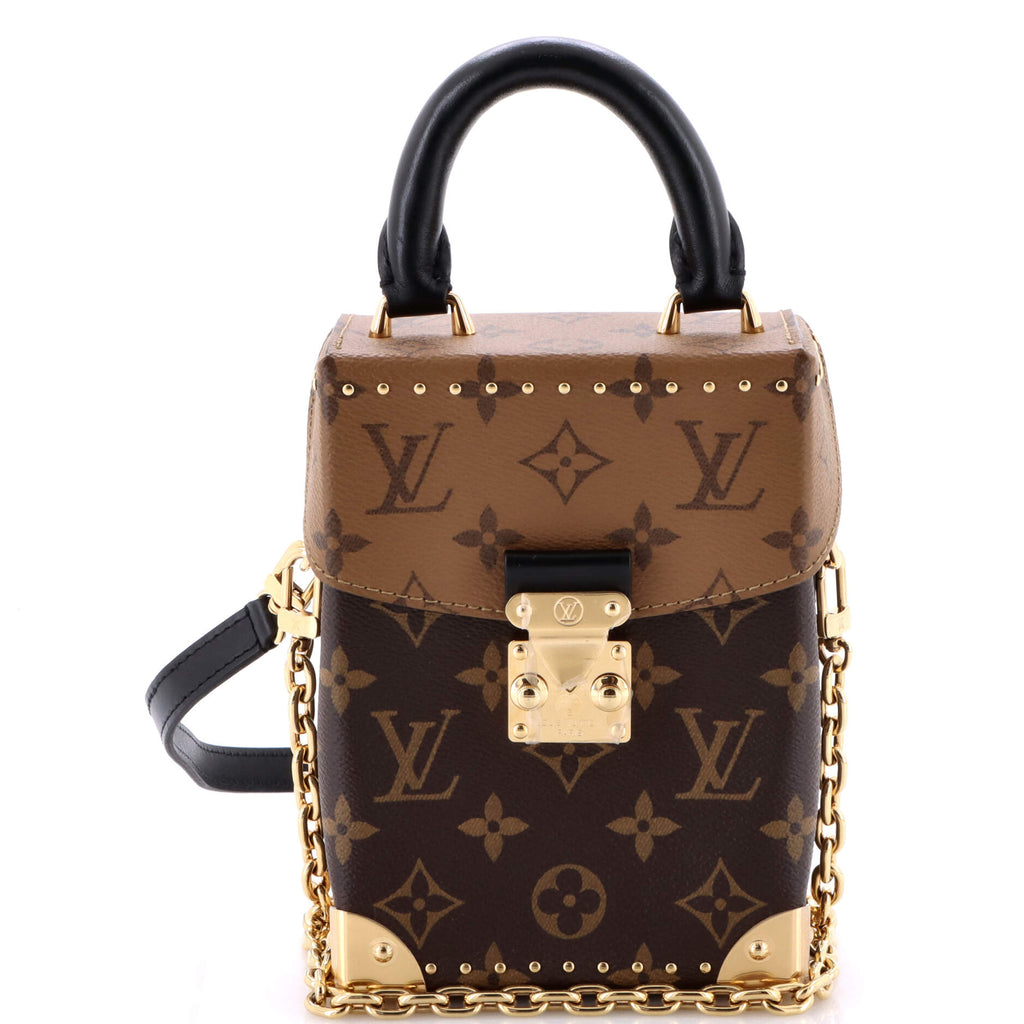 Camera Box NM Handbag Studded Reverse Monogram Canvas