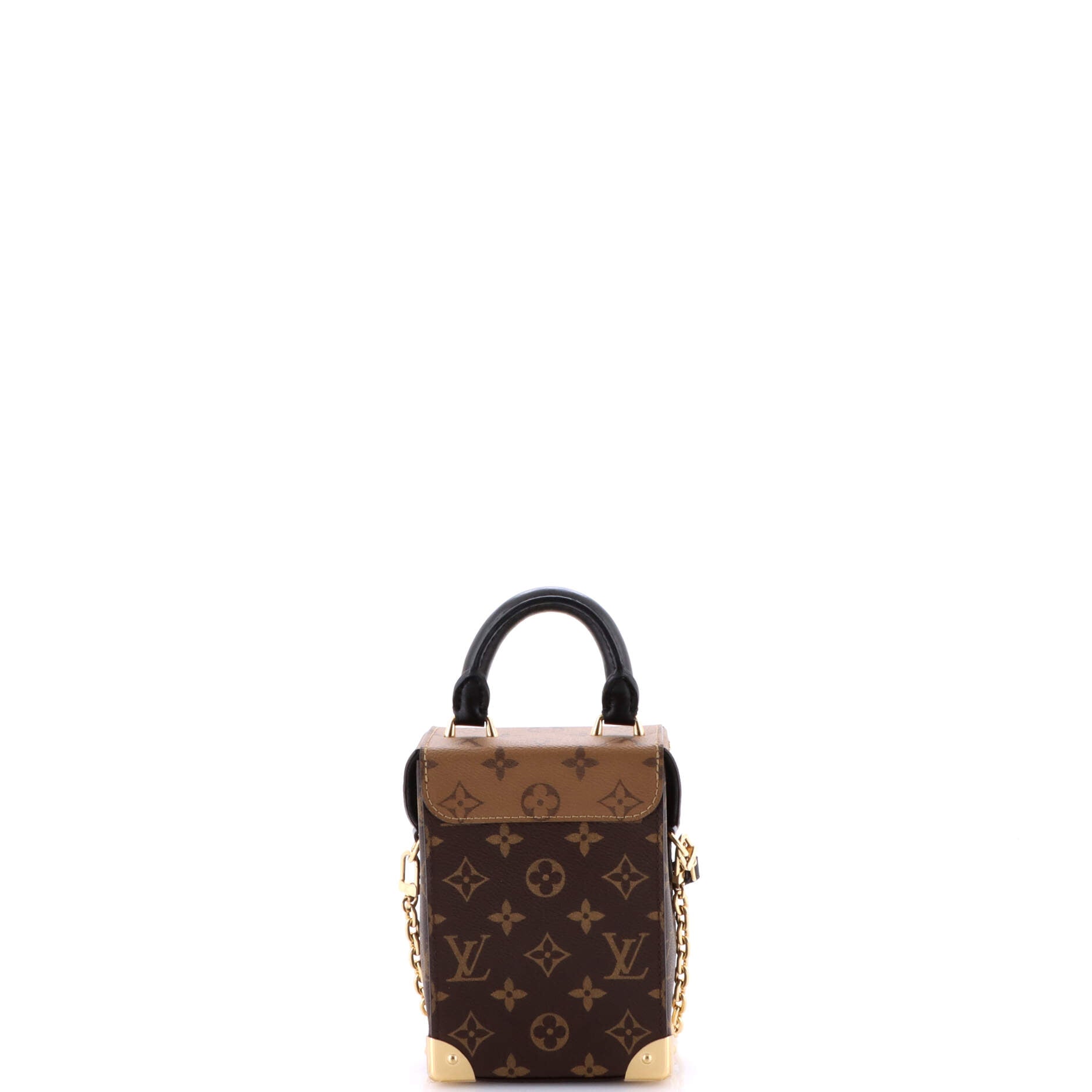 Camera Box NM Handbag Studded Reverse Monogram Canvas