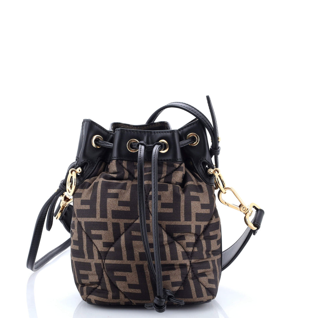 Mon Tresor Bucket Bag Zucca Quilted Silk Mini