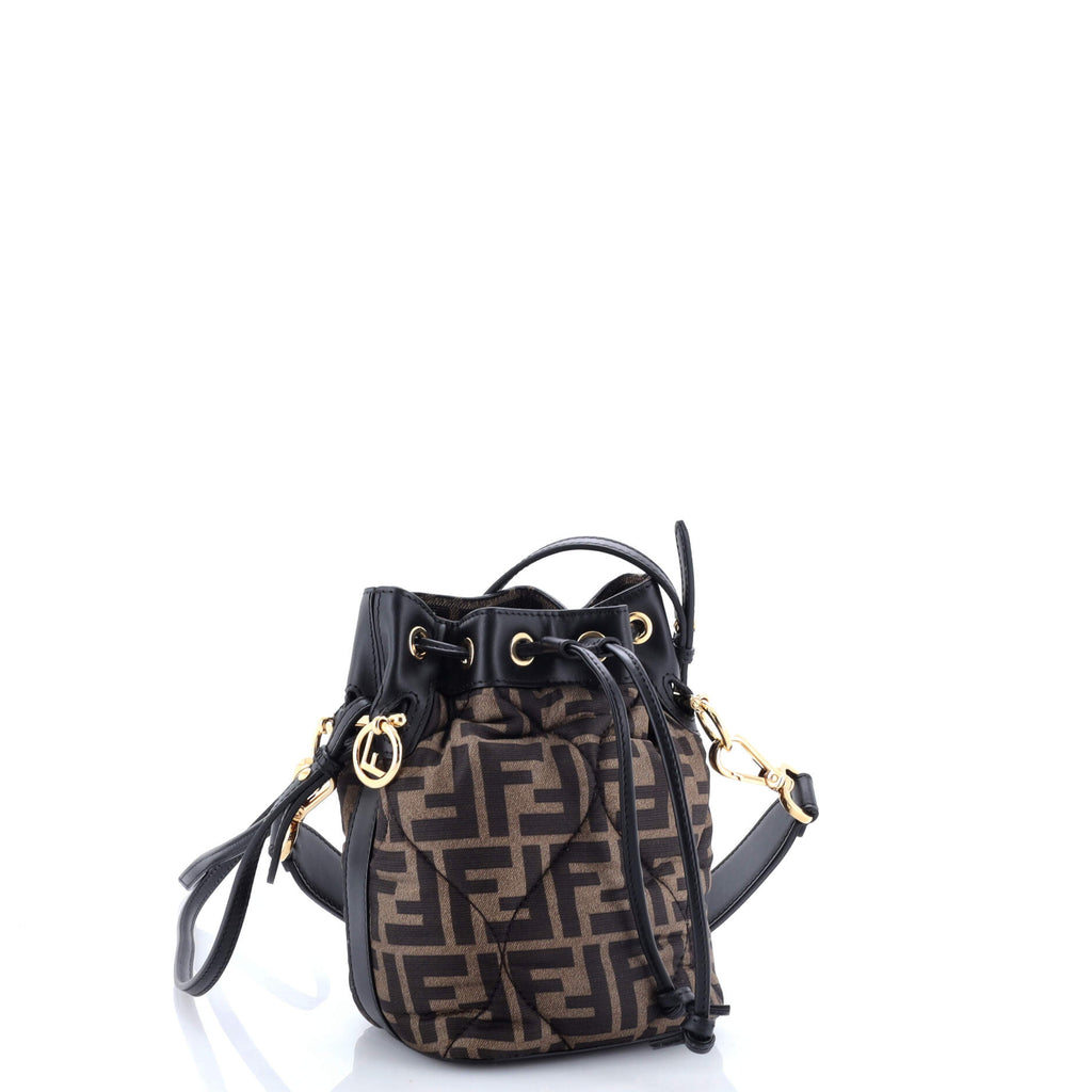 Mon Tresor Bucket Bag Zucca Quilted Silk Mini