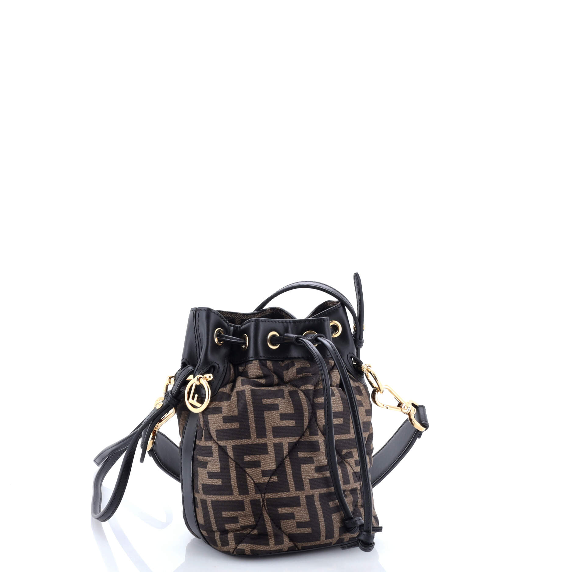 Mon Tresor Bucket Bag Zucca Quilted Silk Mini