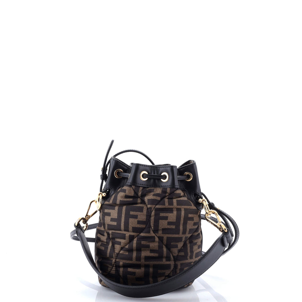 Mon Tresor Bucket Bag Zucca Quilted Silk Mini