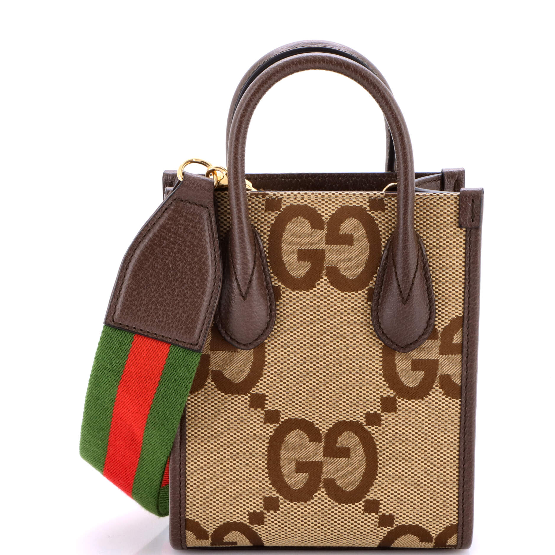 Vertical Tote Jumbo GG Canvas Mini