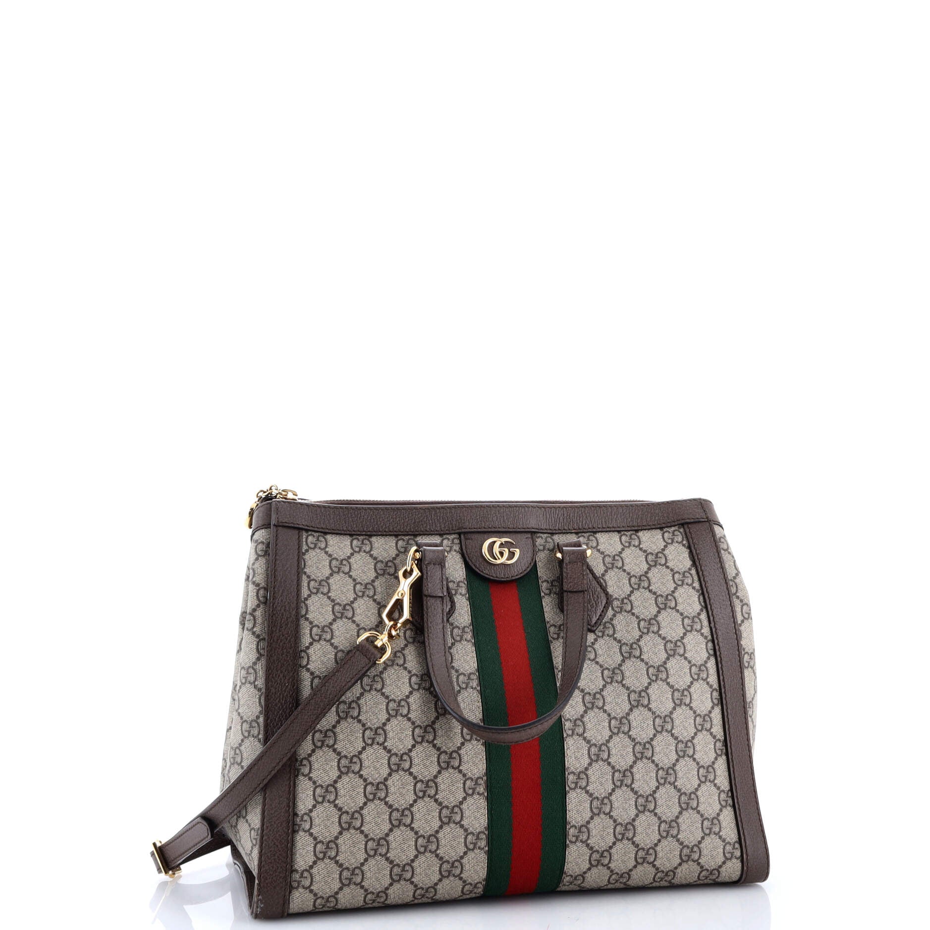 Ophidia Top Handle Tote GG Coated Canvas Medium