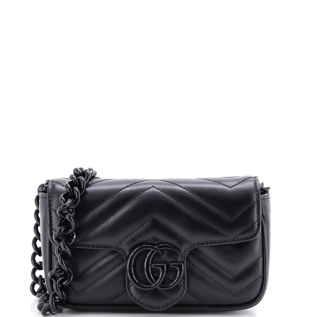 GG Marmont Flap Belt Bag Matelasse Leather