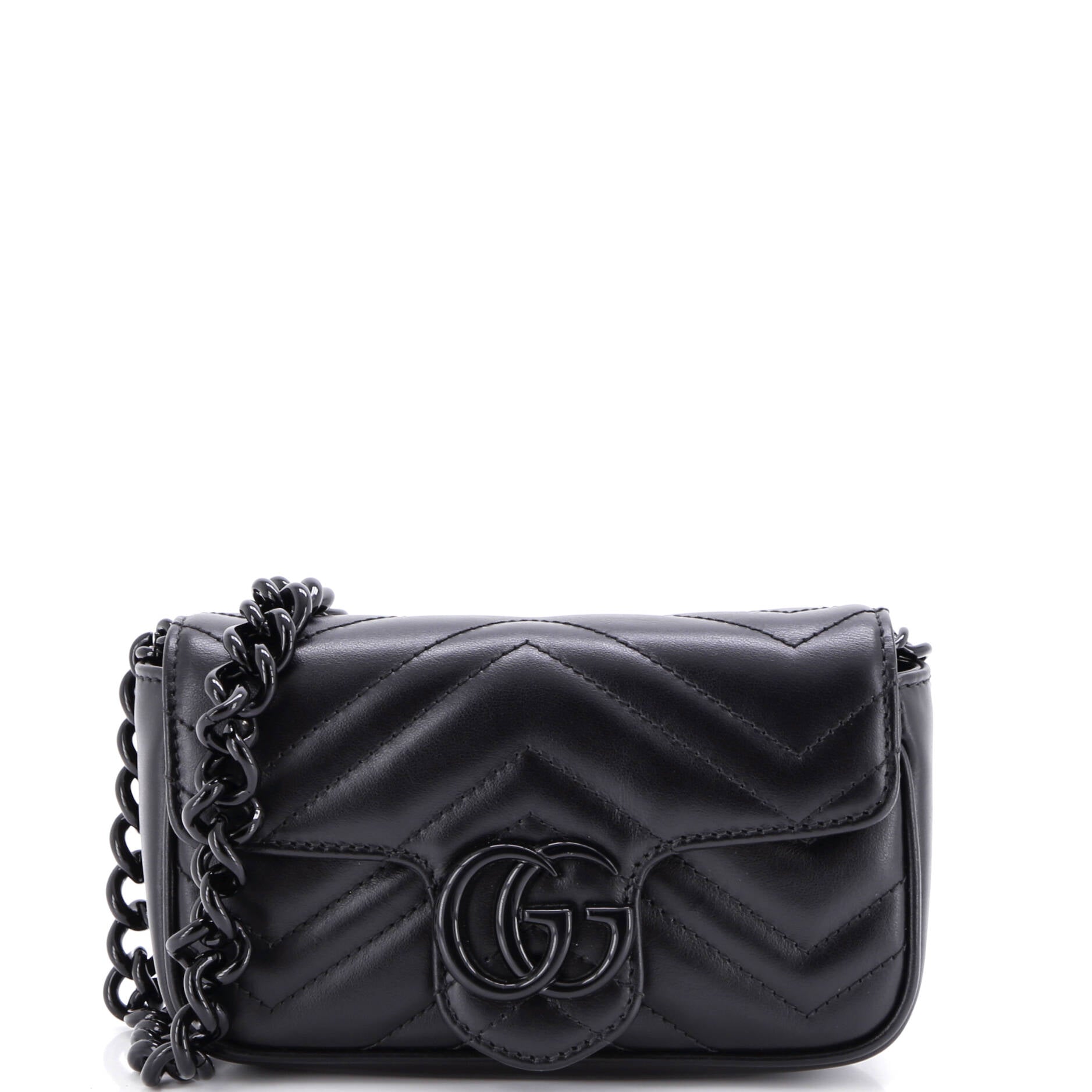GG Marmont Flap Belt Bag Matelasse Leather