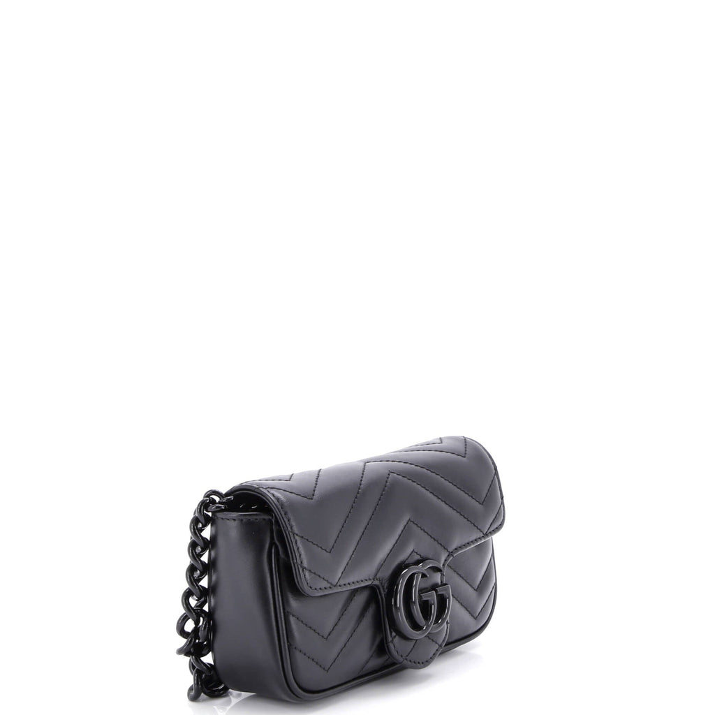 GG Marmont Flap Belt Bag Matelasse Leather