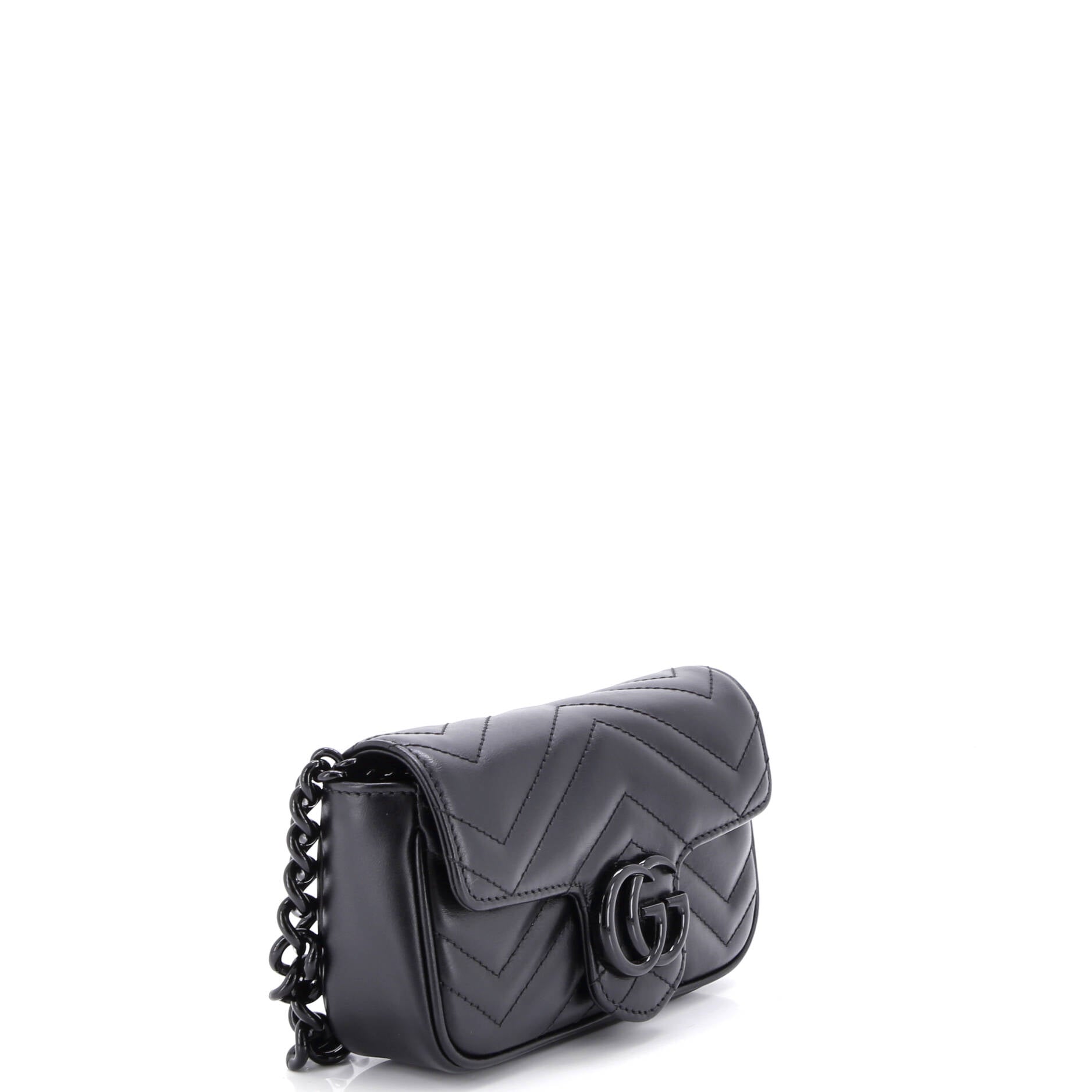 GG Marmont Flap Belt Bag Matelasse Leather