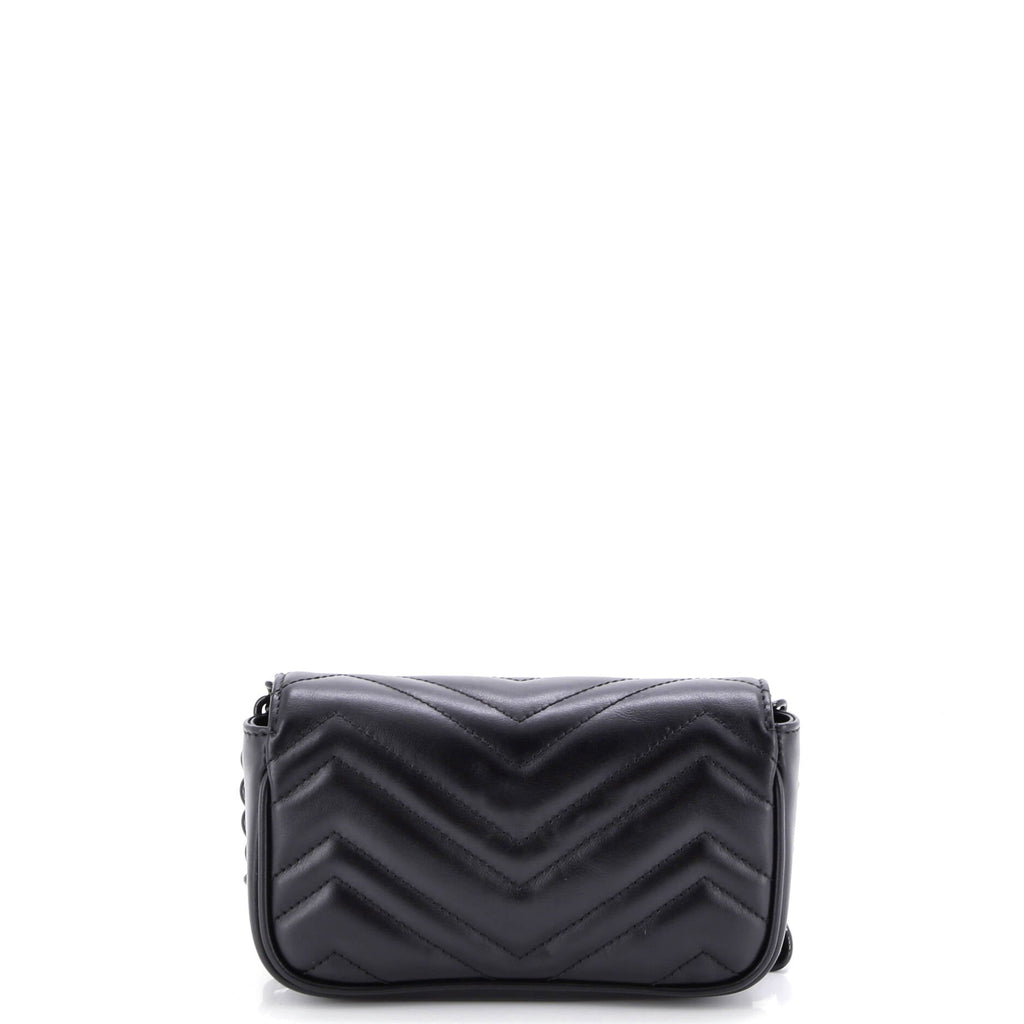 GG Marmont Flap Belt Bag Matelasse Leather