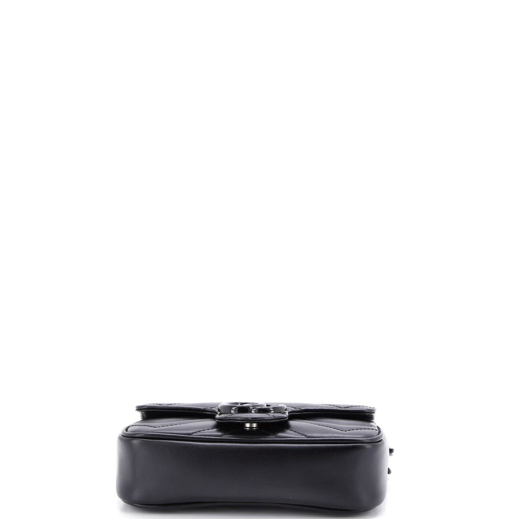 GG Marmont Flap Belt Bag Matelasse Leather
