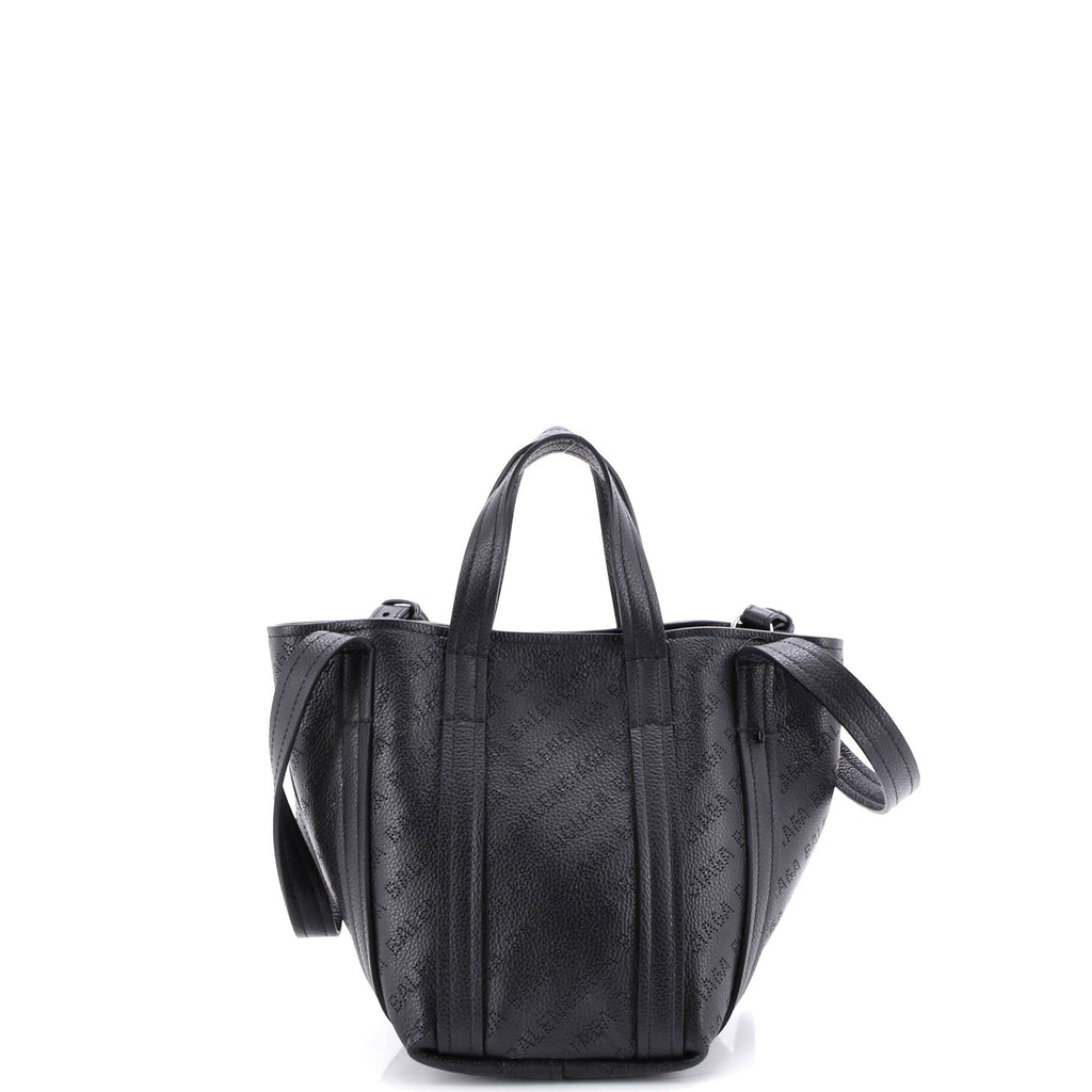 Everyday 2.0 North South Tote Logo Perforated Leather XS
