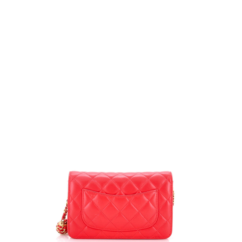 Pearl Crush Wallet on Chain Quilted Lambskin