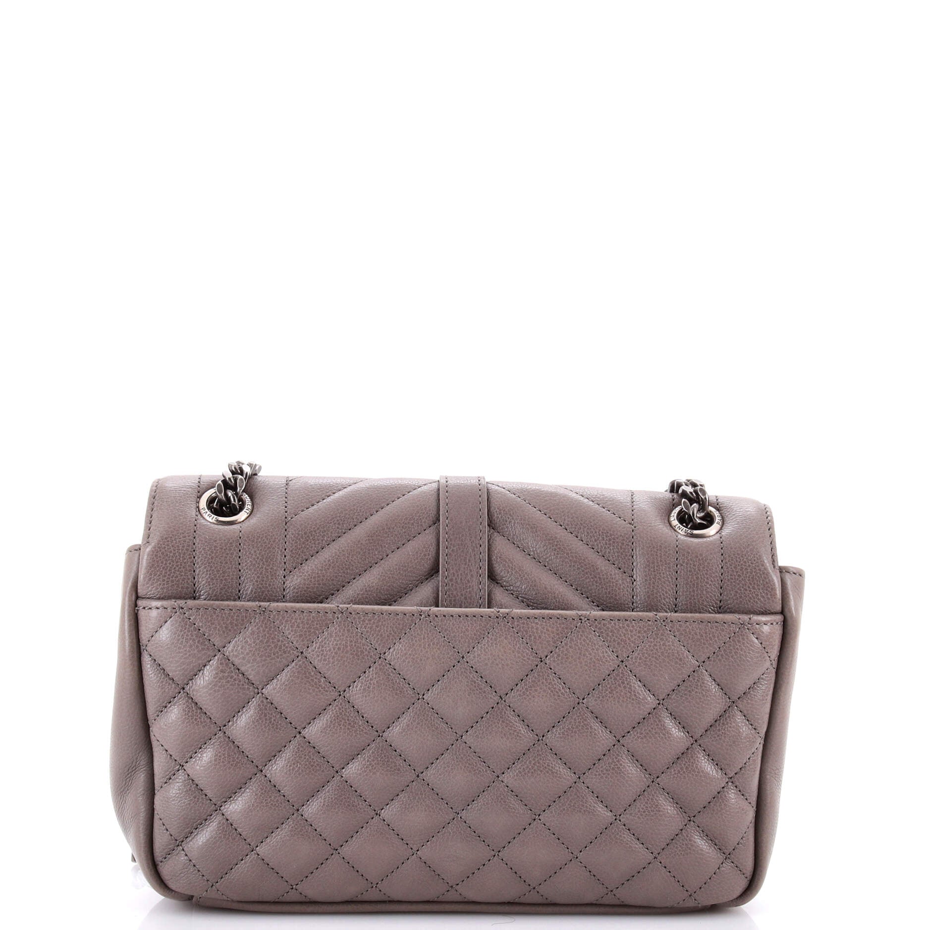 Classic Monogram Slouchy Envelope Satchel Mixed Matelasse Leather Medium