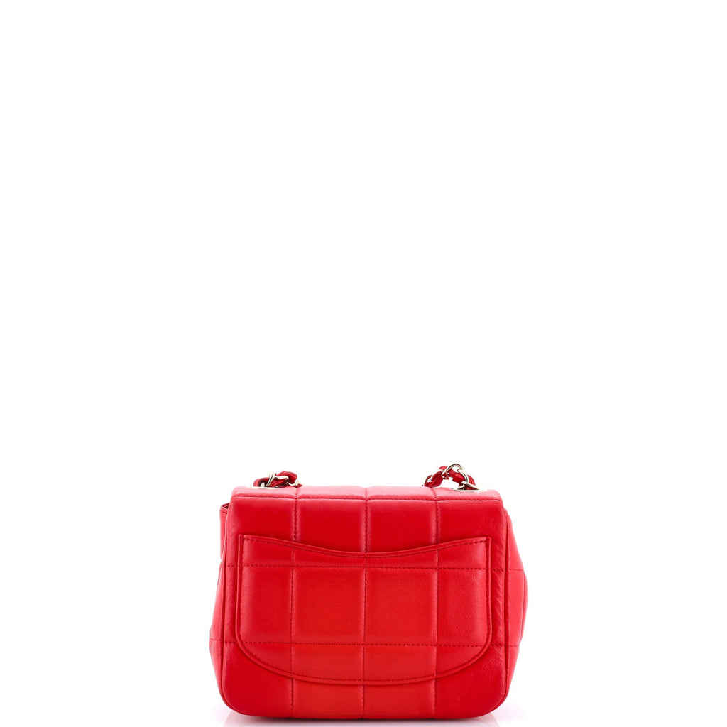Monacoco Logo Blocks Square Flap Bag Quilted Lambskin with Resin Mini