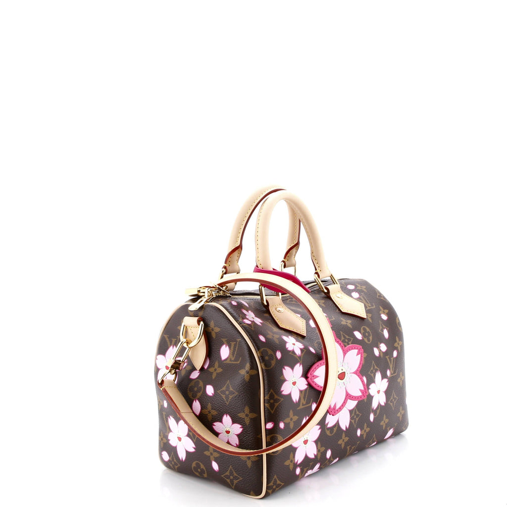 x Takashi Murakami Speedy Handbag Limited Edition Cherry Blossom Monogram 25