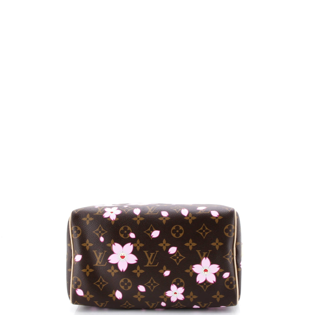 x Takashi Murakami Speedy Handbag Limited Edition Cherry Blossom Monogram 25