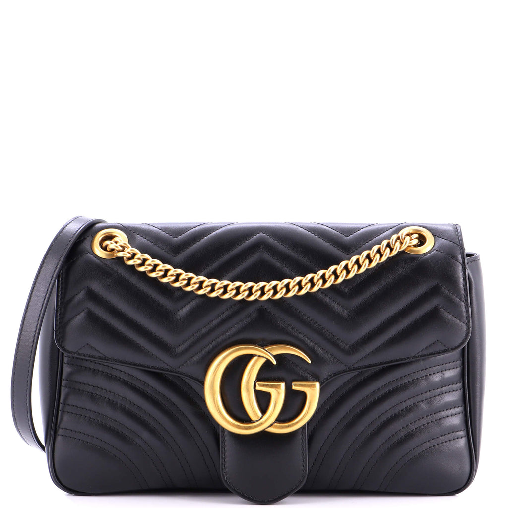 GG Marmont Flap Bag Matelasse Leather Medium