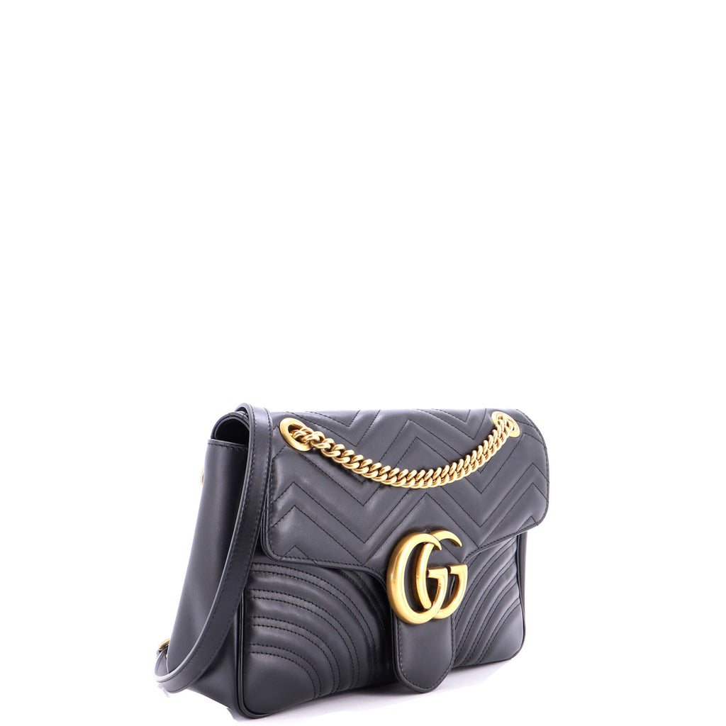GG Marmont Flap Bag Matelasse Leather Medium