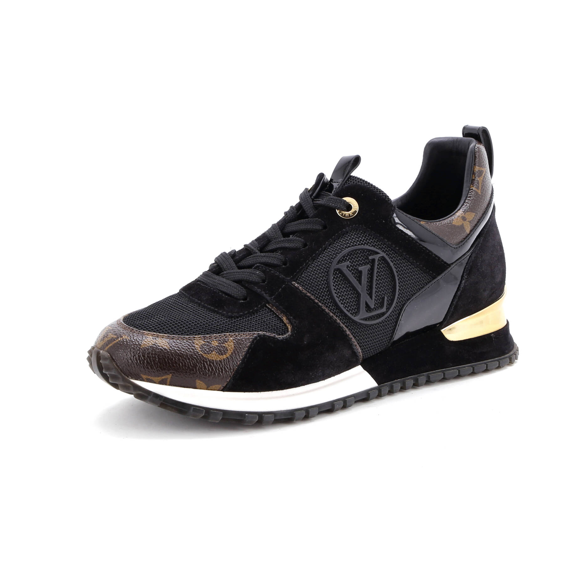Women's Run Away Sneakers Mesh with Monogram Canvas and Suede