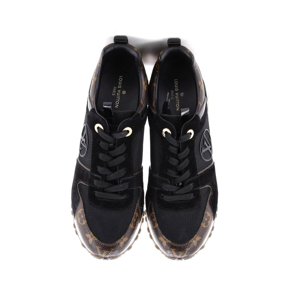 Women's Run Away Sneakers Mesh with Monogram Canvas and Suede