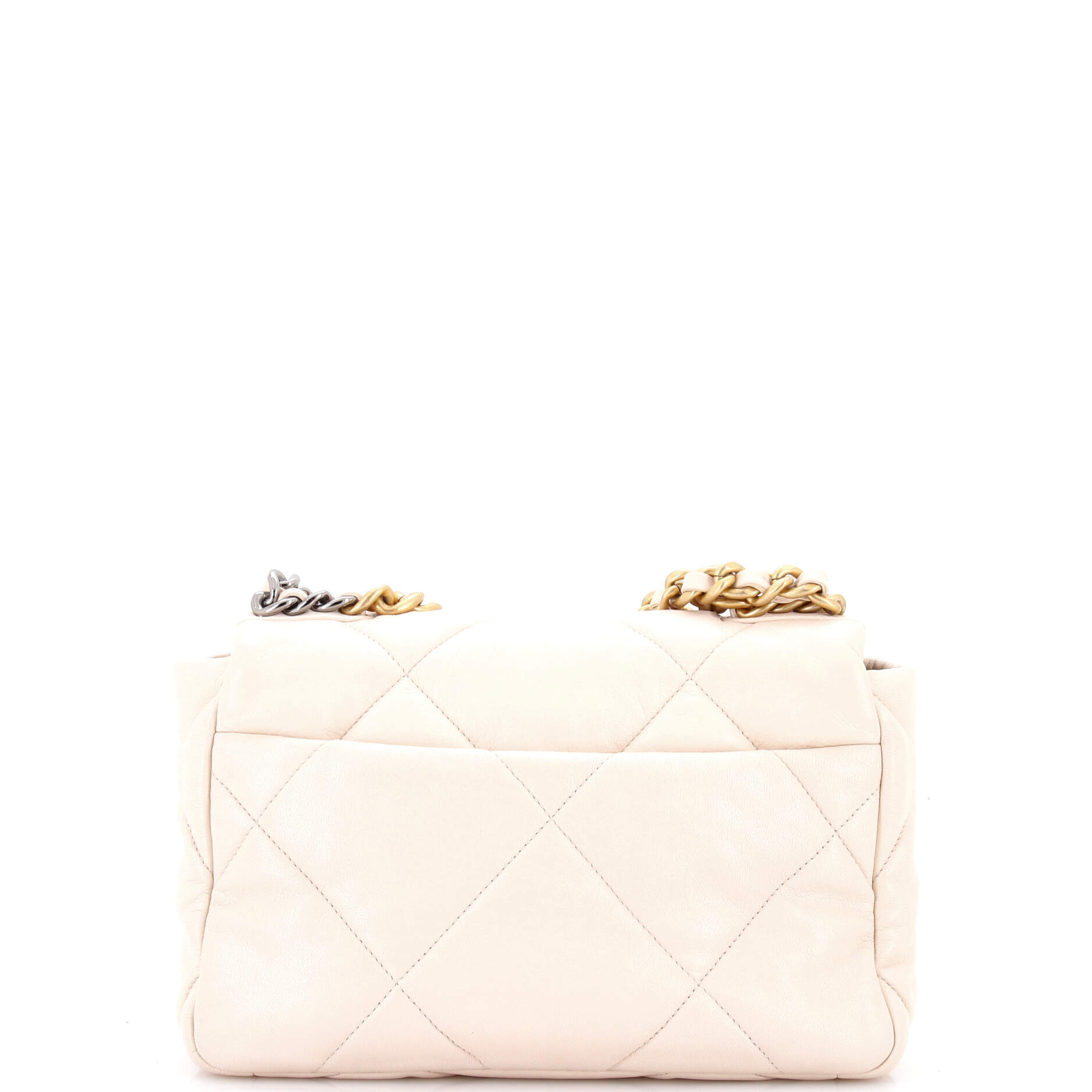 19 Flap Bag Quilted Leather Medium