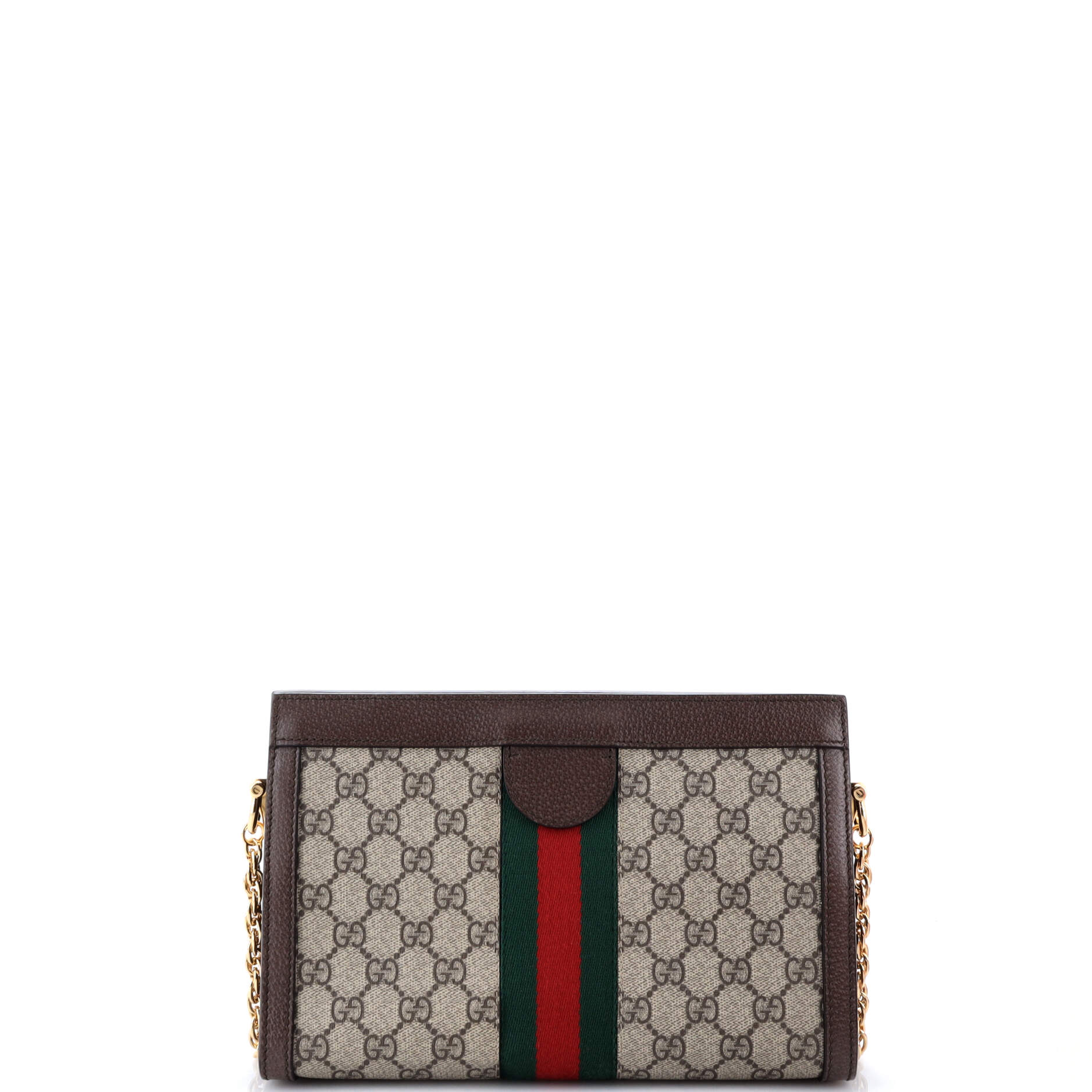 Ophidia Chain Shoulder Bag GG Coated Canvas Small