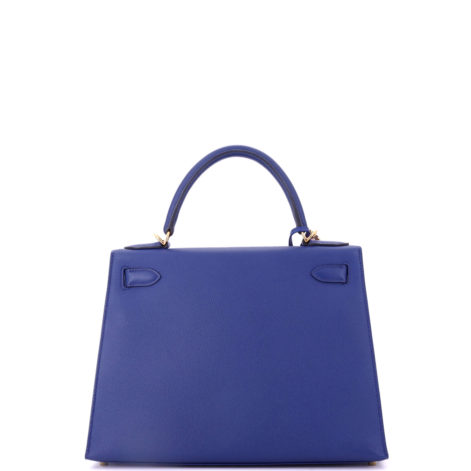 Kelly Handbag Bleu Electrique Epsom with Gold Hardware 28