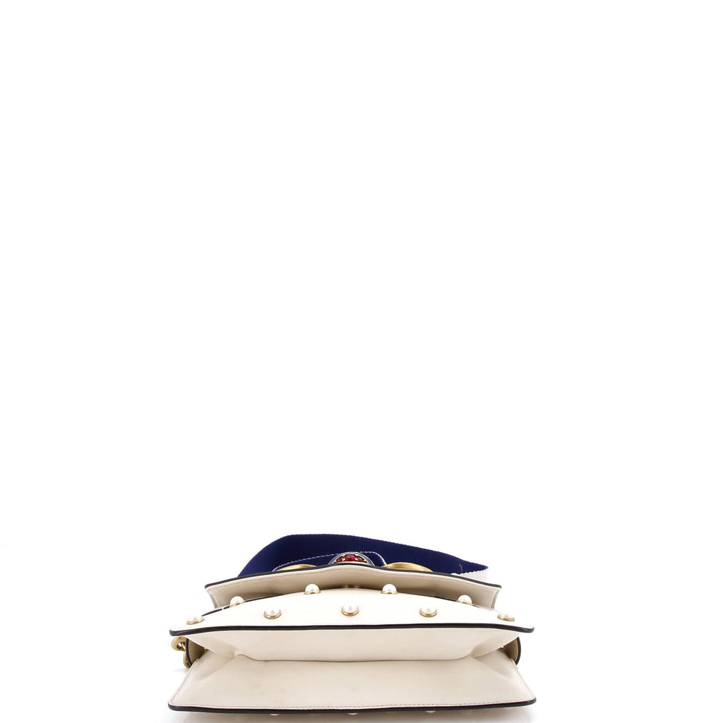 Broadway Pearly Bee Shoulder Bag Embellished Leather Mini